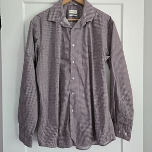 Lucky Brand Men's Large Classic Stretch Patterned Shirt